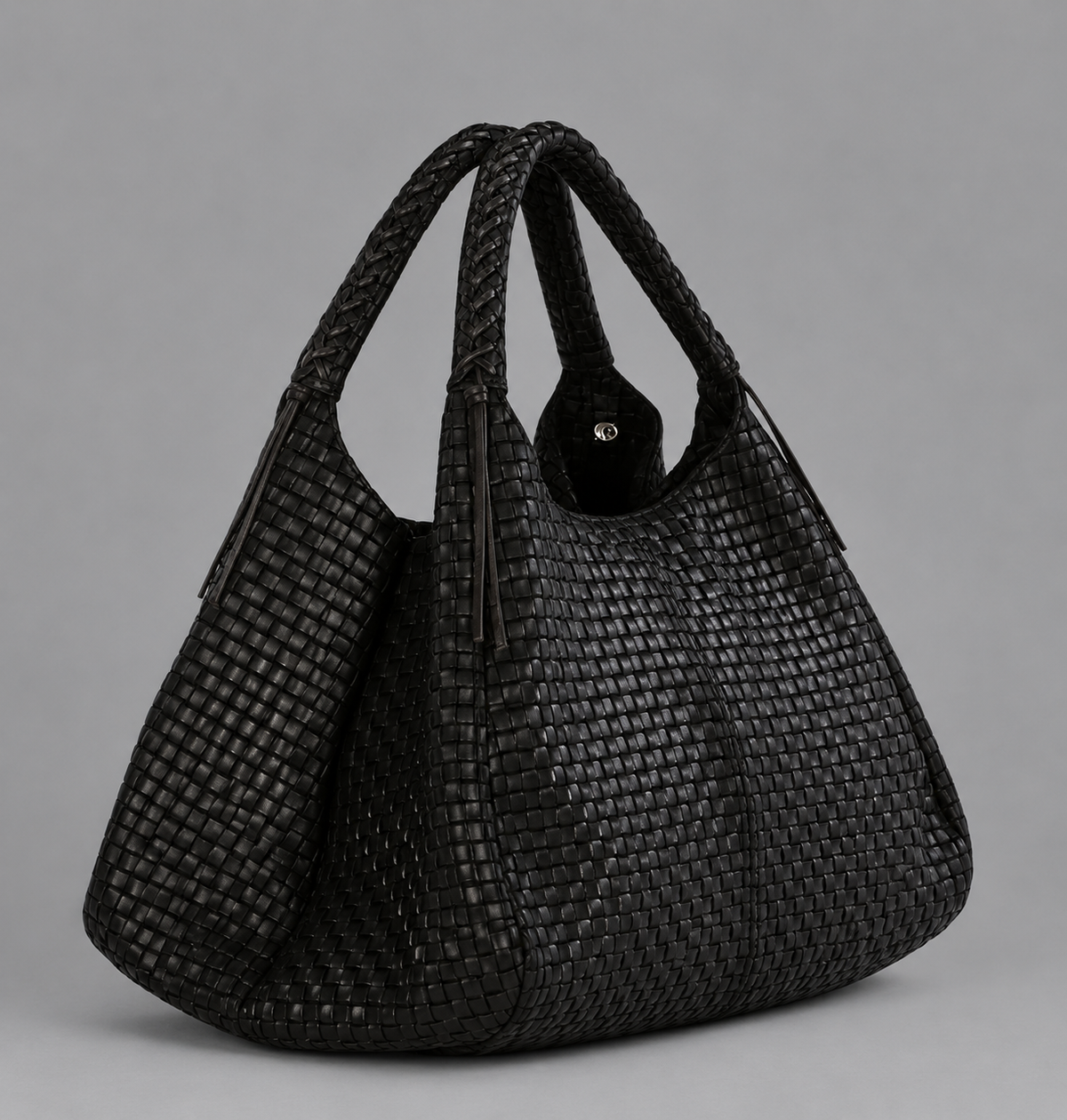 Sac à main tressé cuir